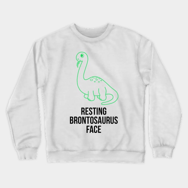 Resting Brontosaurus Face Crewneck Sweatshirt by Be Our Guest Podcast